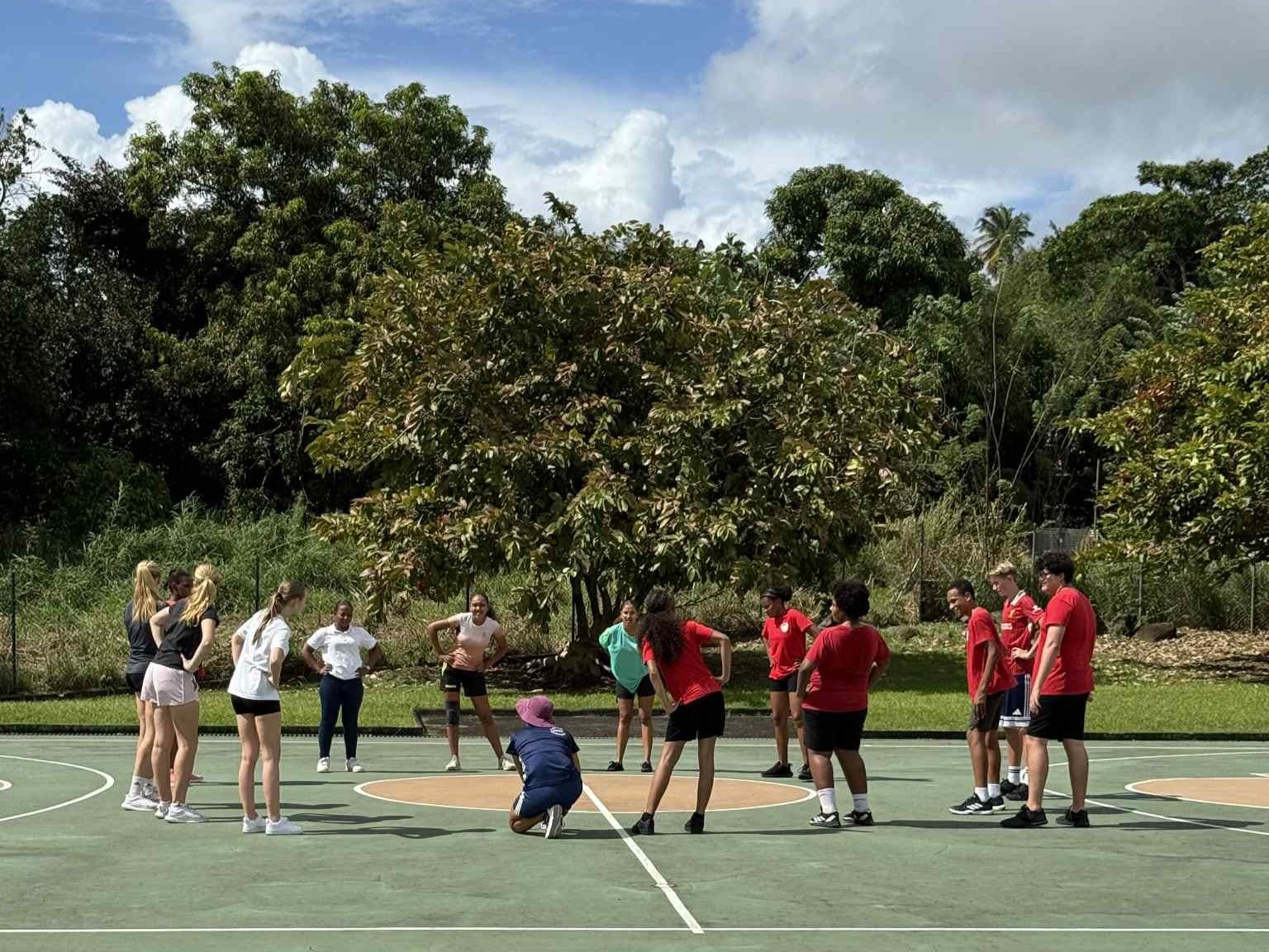 Elever under Erasmusresan på Martinique